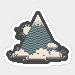 Cloud Mountain Sticker